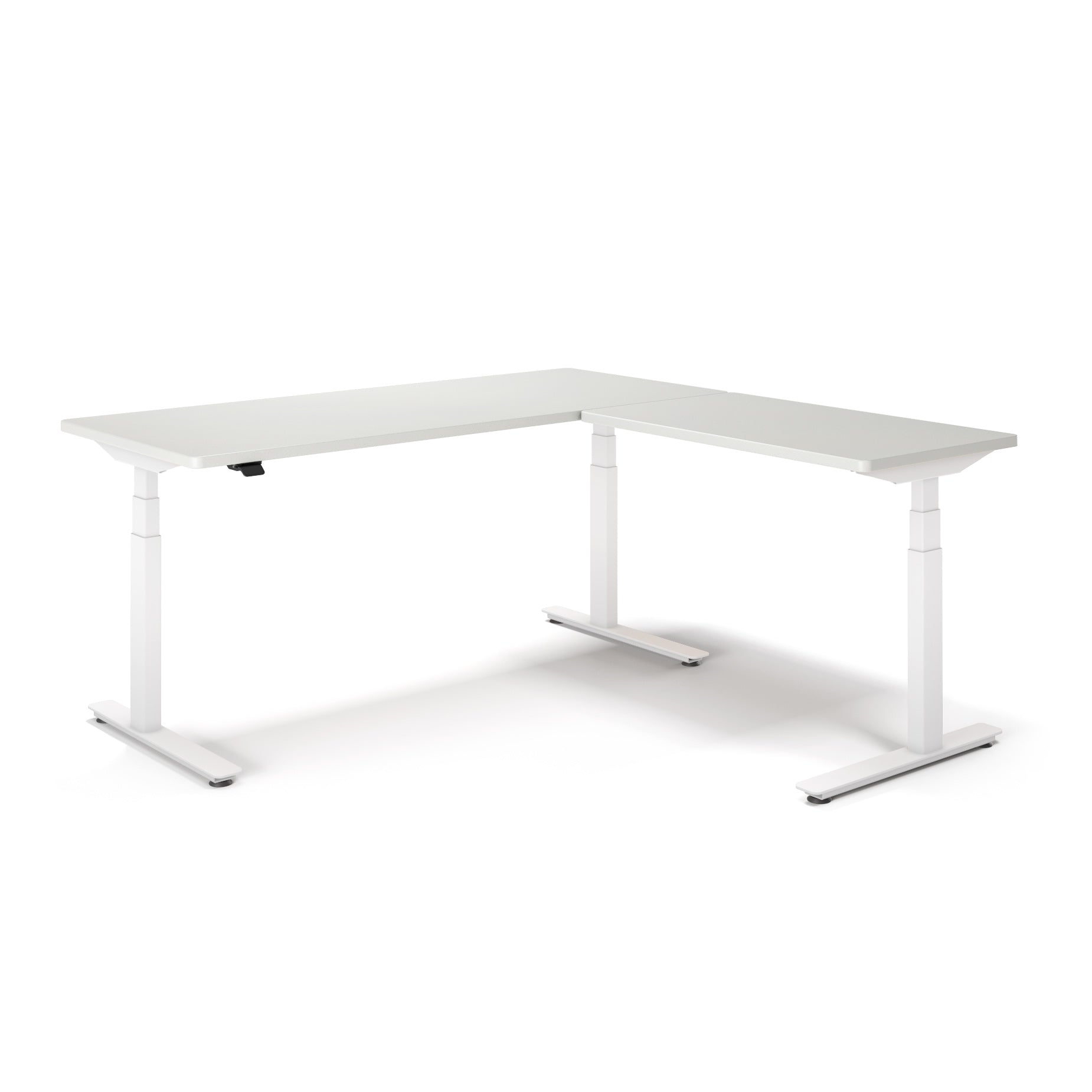 P1 ELITE L-Shaped Standing Desk with 3D Laminate Desktop