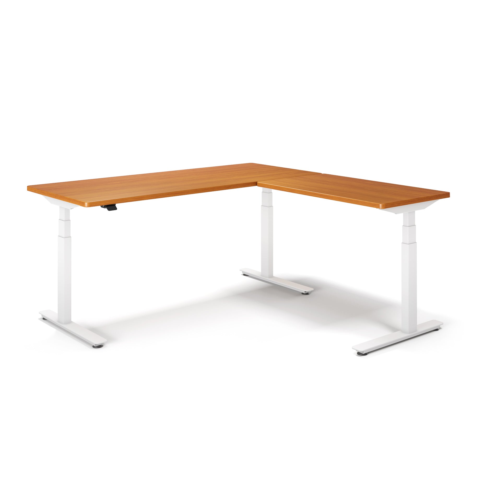 P1 ELITE L-Shaped Standing Desk with 3D Laminate Desktop