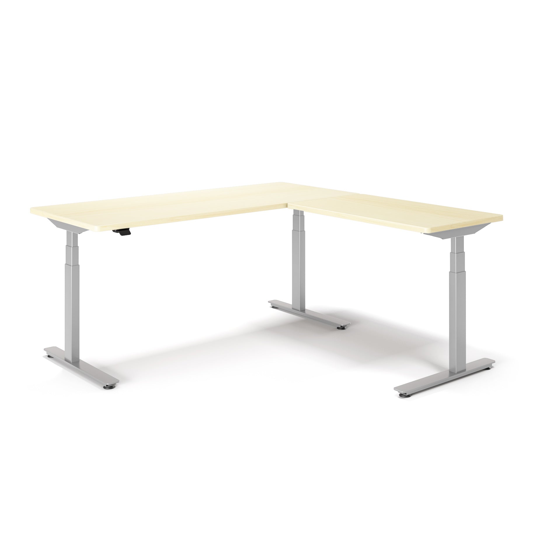 P1 ELITE L-Shaped Standing Desk with 3D Laminate Desktop