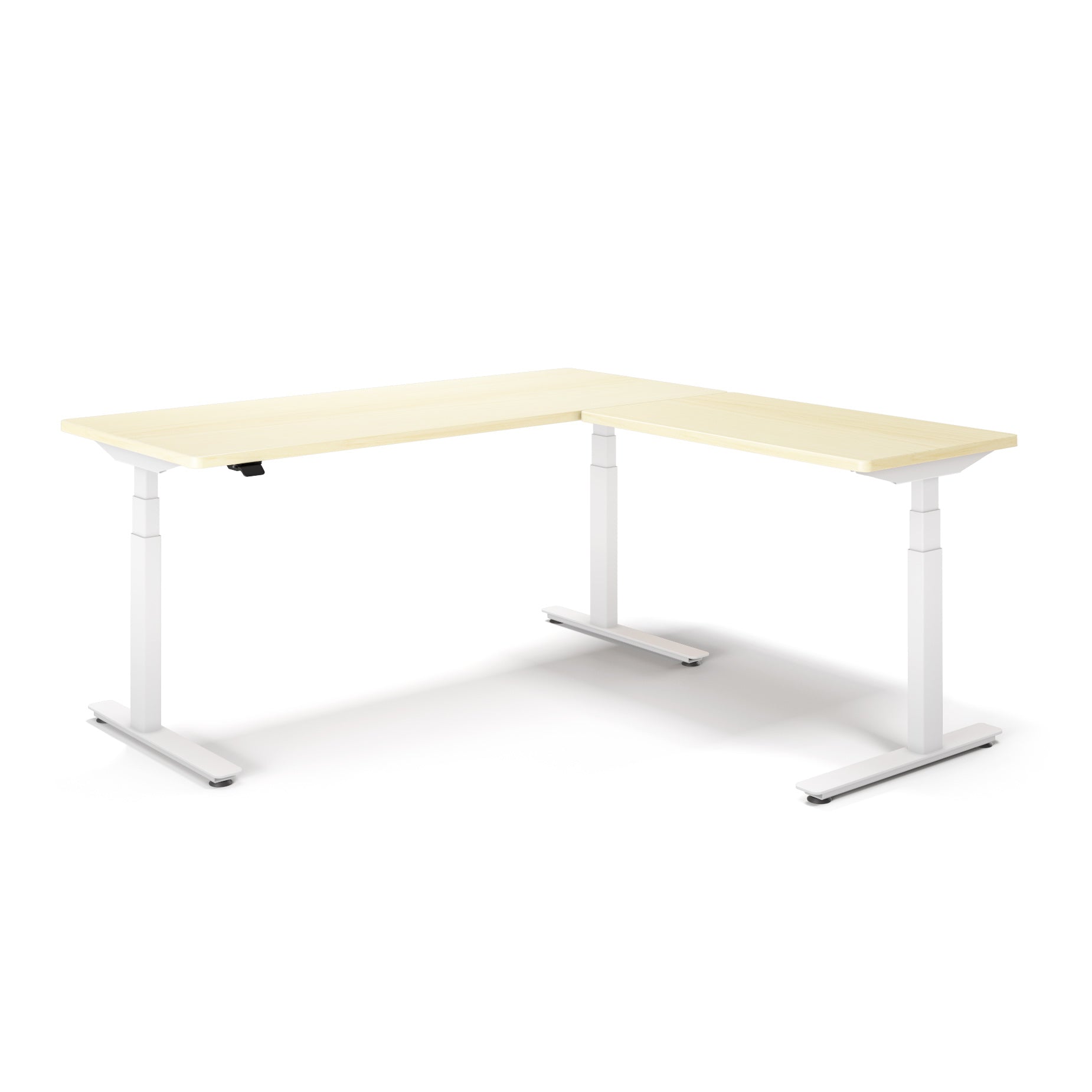 P1 ELITE L-Shaped Standing Desk with 3D Laminate Desktop