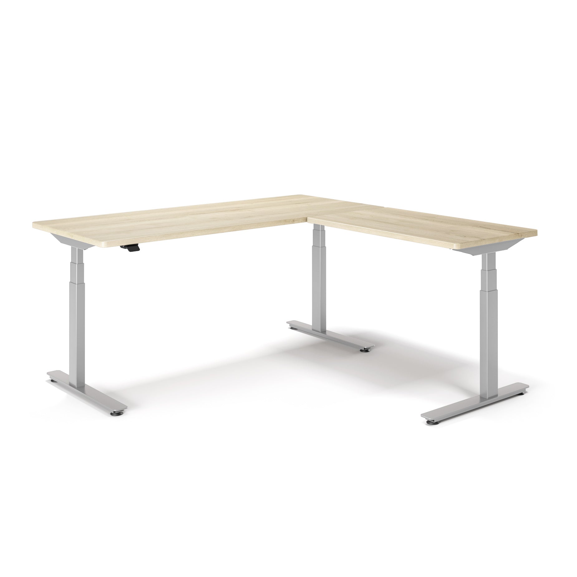 P1 ELITE L-Shaped Standing Desk with 3D Laminate Desktop