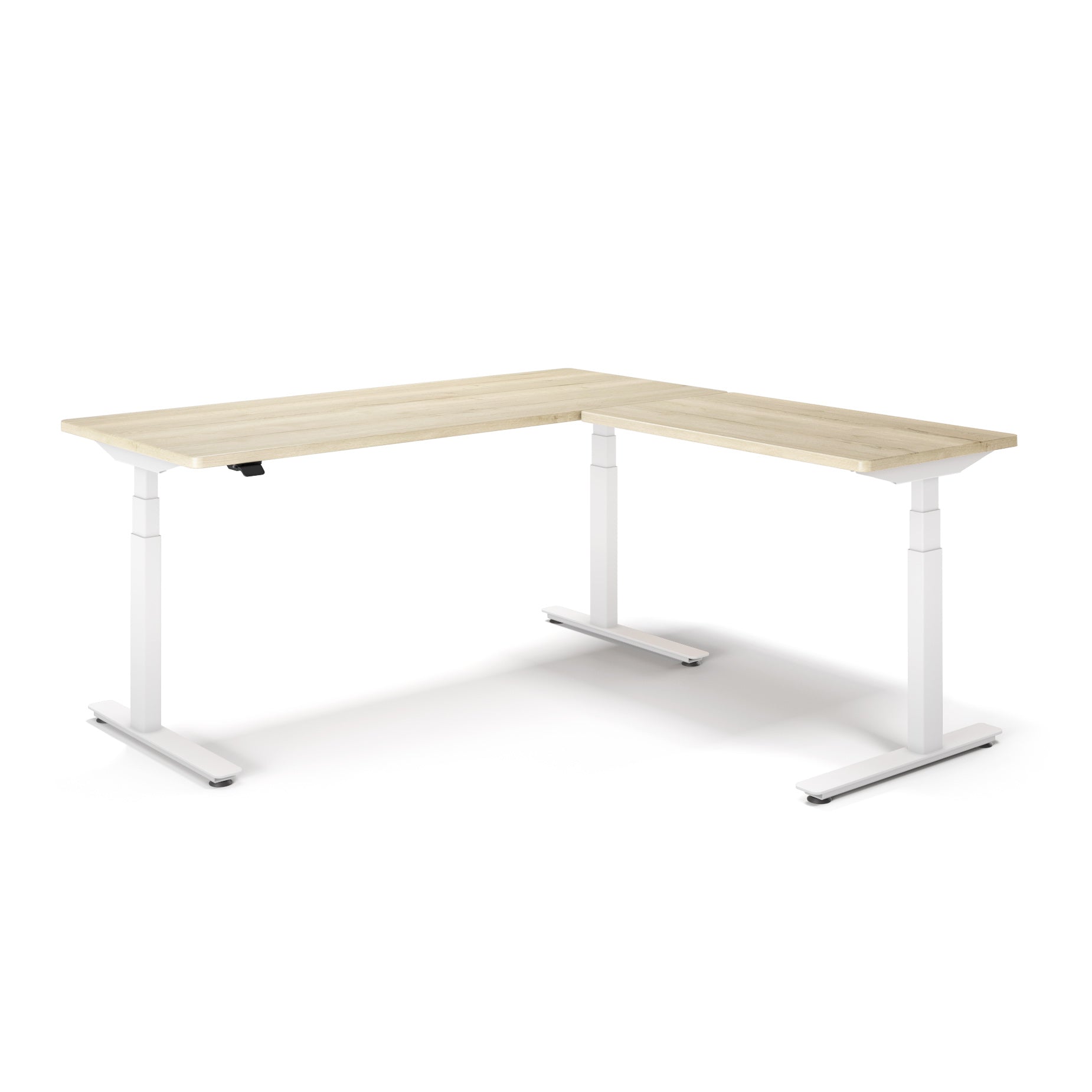 P1 ELITE L-Shaped Standing Desk with 3D Laminate Desktop