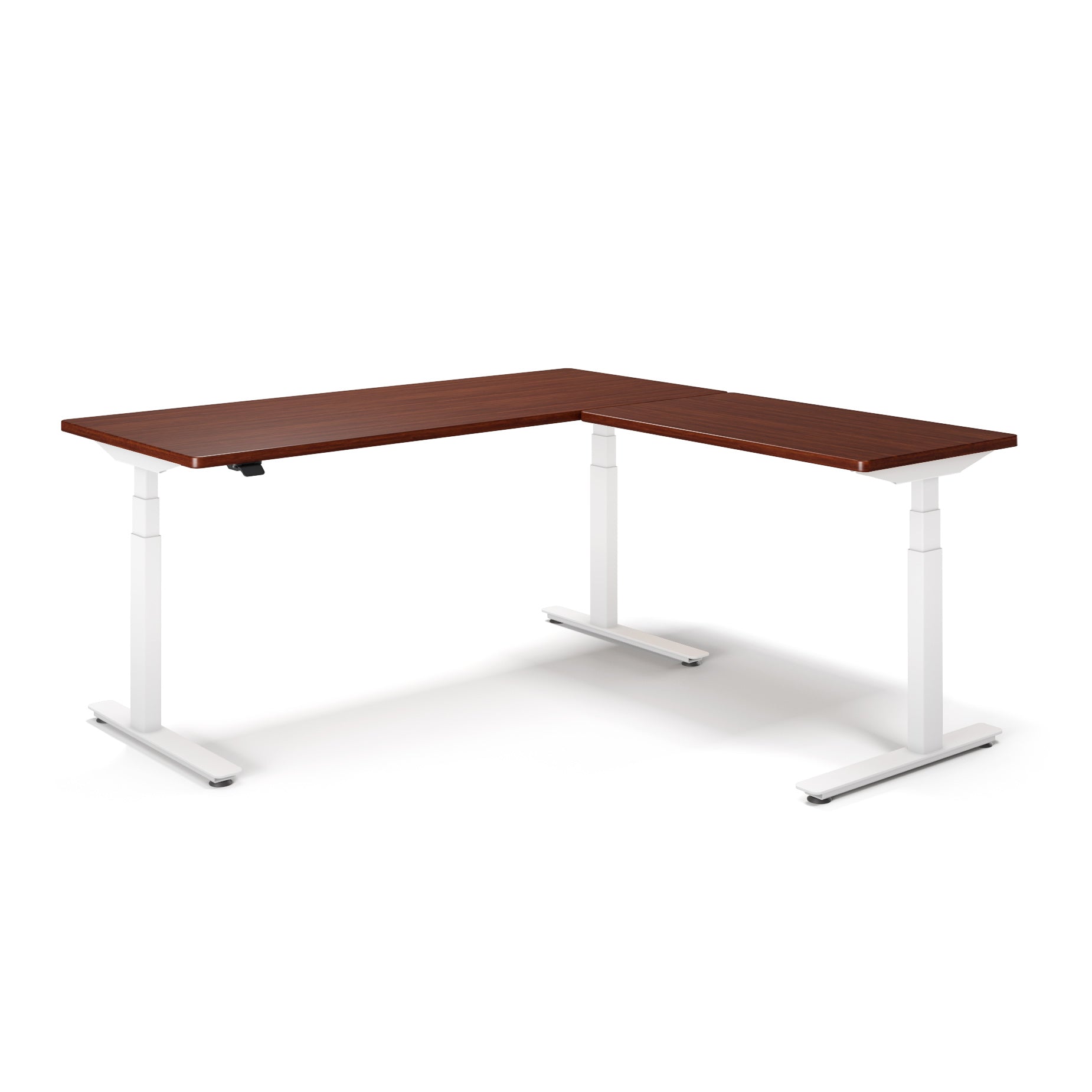 P1 ELITE L-Shaped Standing Desk with 3D Laminate Desktop