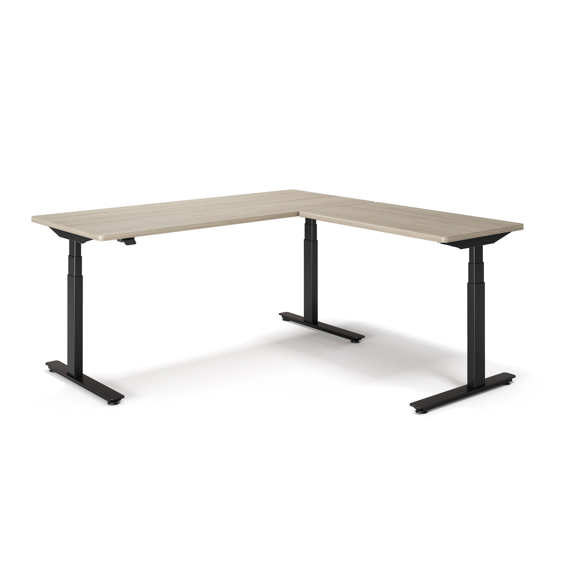 P1 ELITE L-Shaped Standing Desk with 3D Laminate Desktop