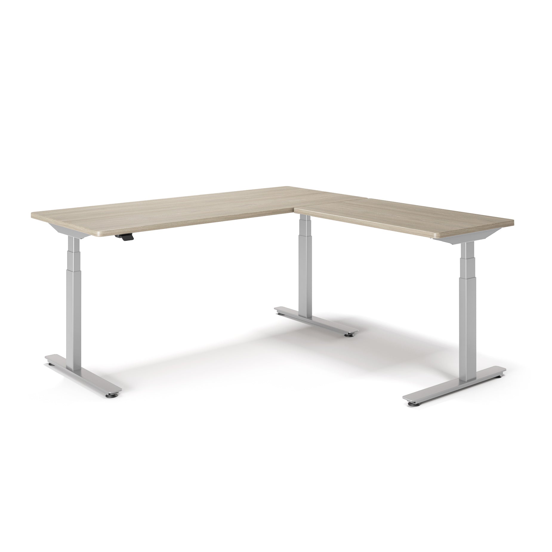 P1 ELITE L-Shaped Standing Desk with 3D Laminate Desktop