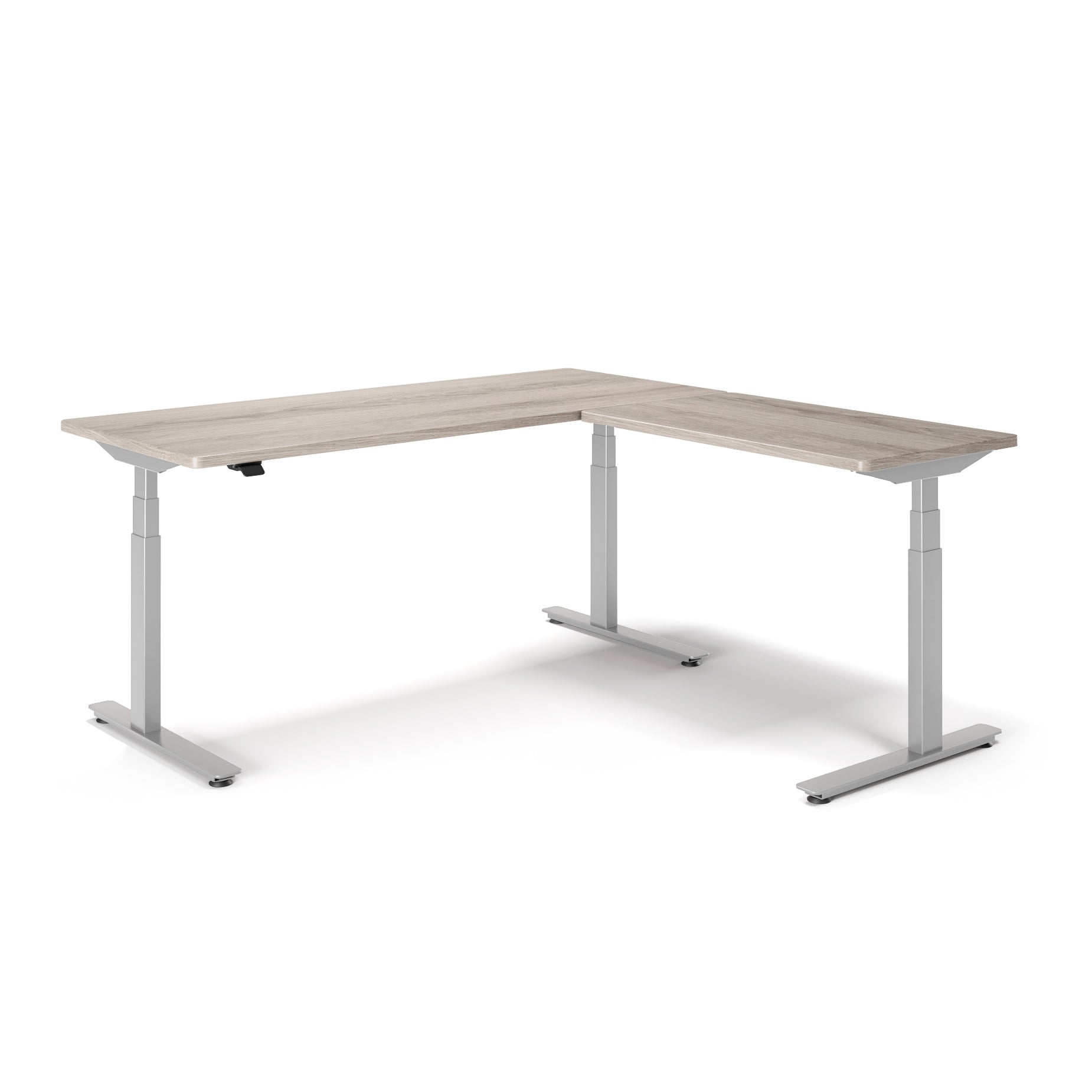 P1 ELITE L-Shaped Standing Desk with 3D Laminate Desktop