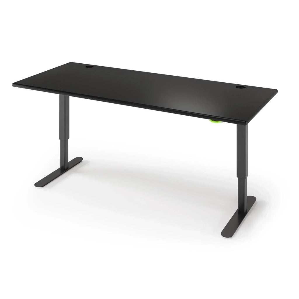 Jaxson Standing Desk in 3D Laminate 30x71-Black-Single Stage (26.9" - 45.9") Range-Basalt Black-iMovR