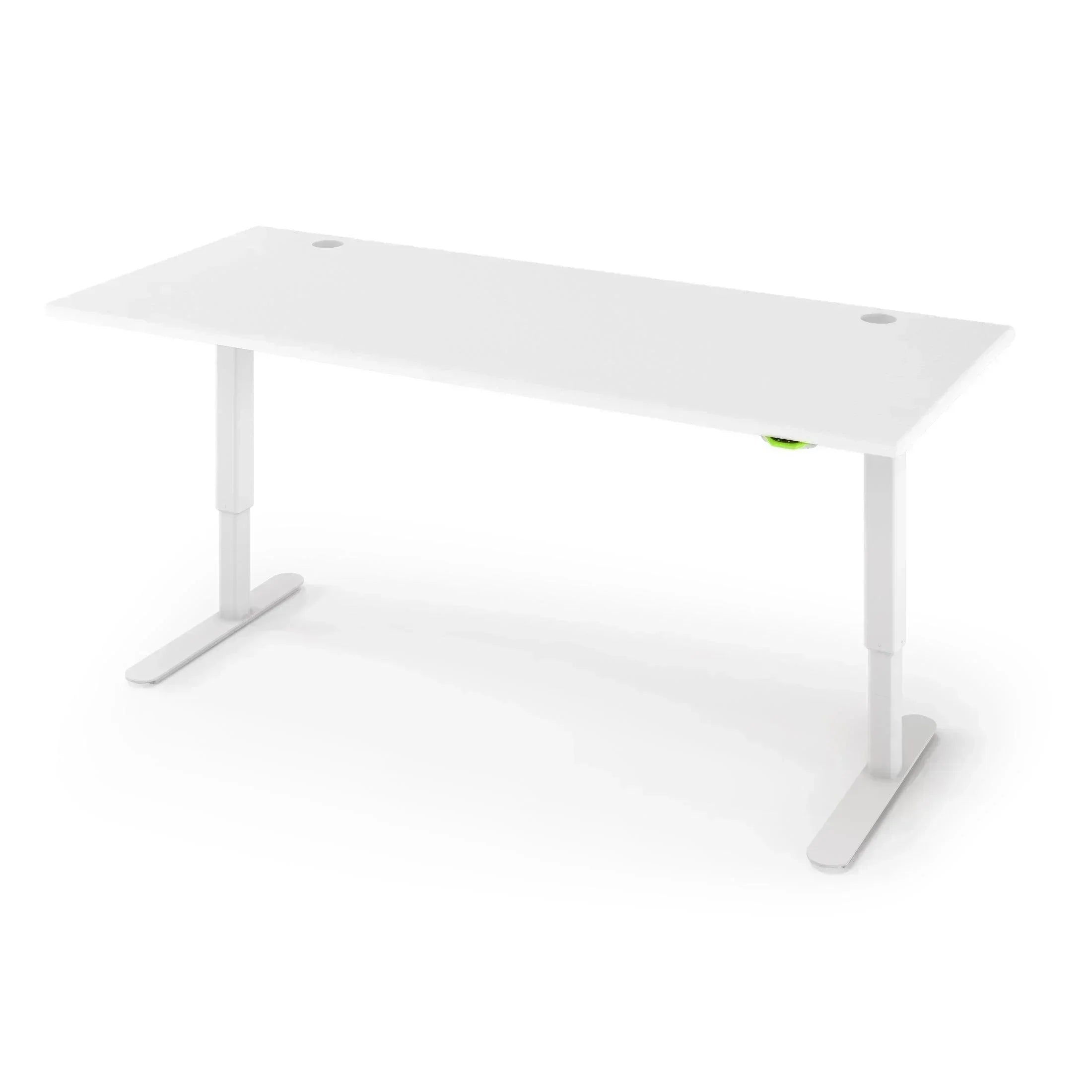 Jaxson Standing Desk in 3D Laminate 30x71-Designer White-Single Stage (26.9" - 45.9") Range-Alabaster White-iMovR