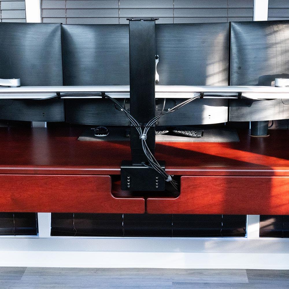 Lander Executive Standing Desk in Solid Wood