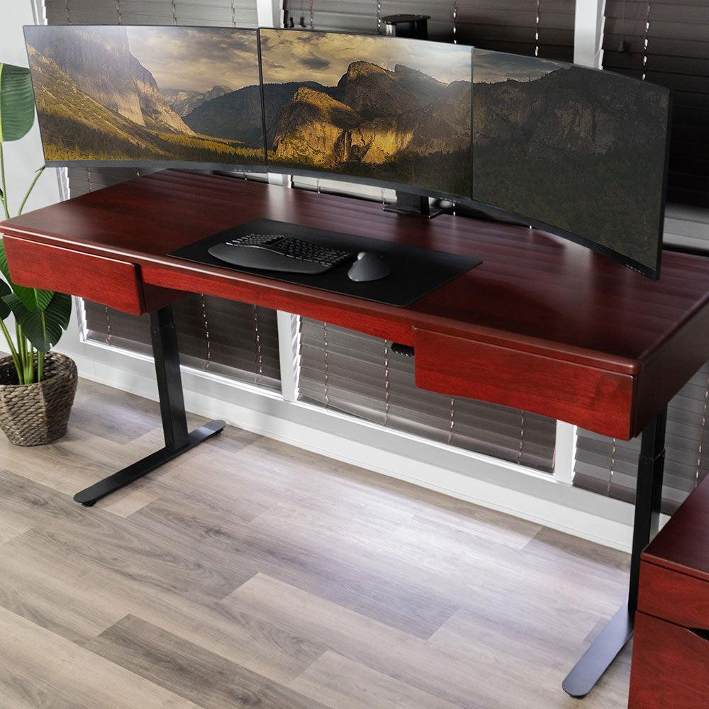 Lander Executive Standing Desk in Solid Wood