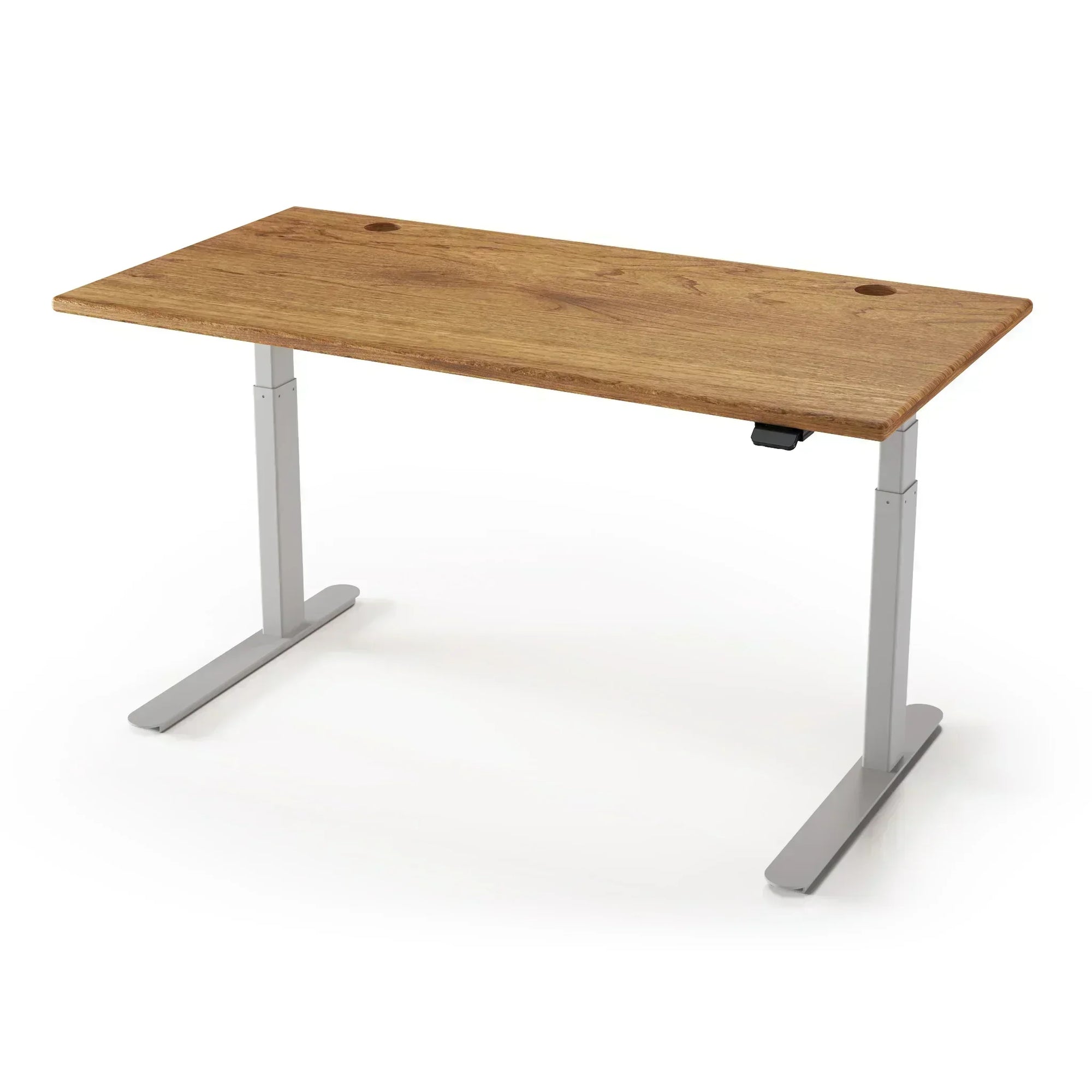 Lander Standing Desk with Solid Wood Desktop