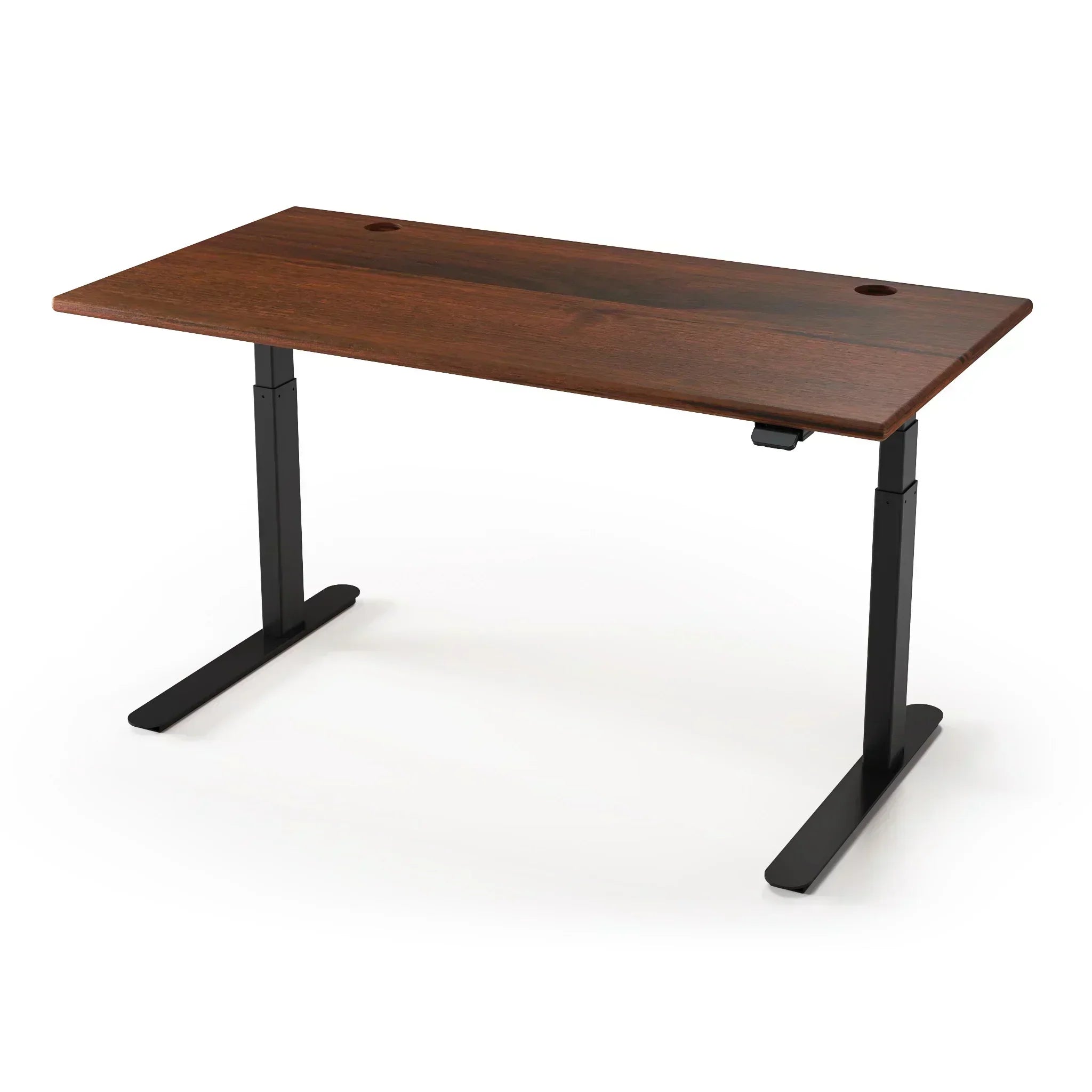 Lander Standing Desk with Solid Wood Desktop