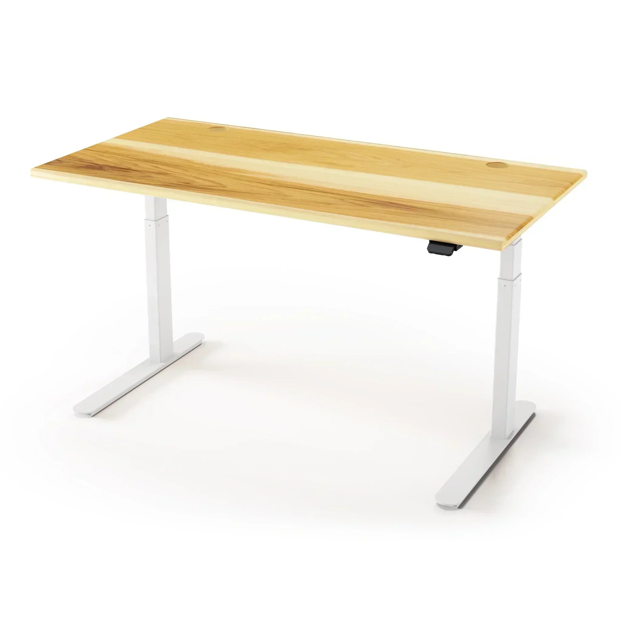Lander Standing Desk with Solid Wood Desktop