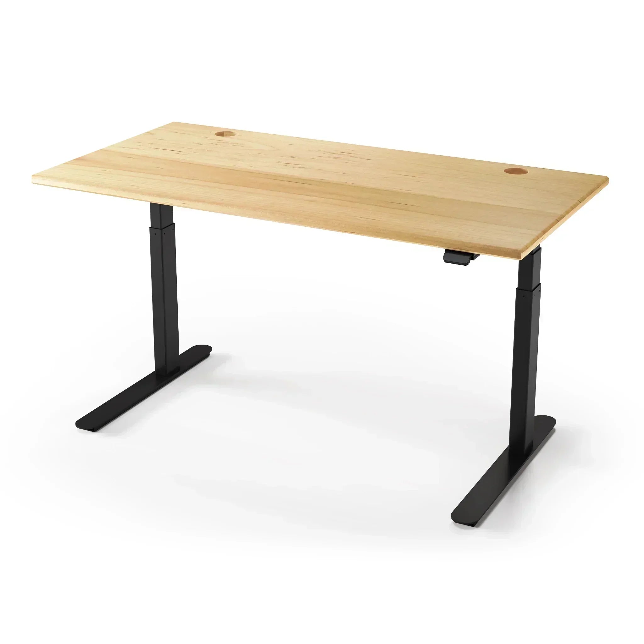 Lander Standing Desk with Solid Wood Desktop