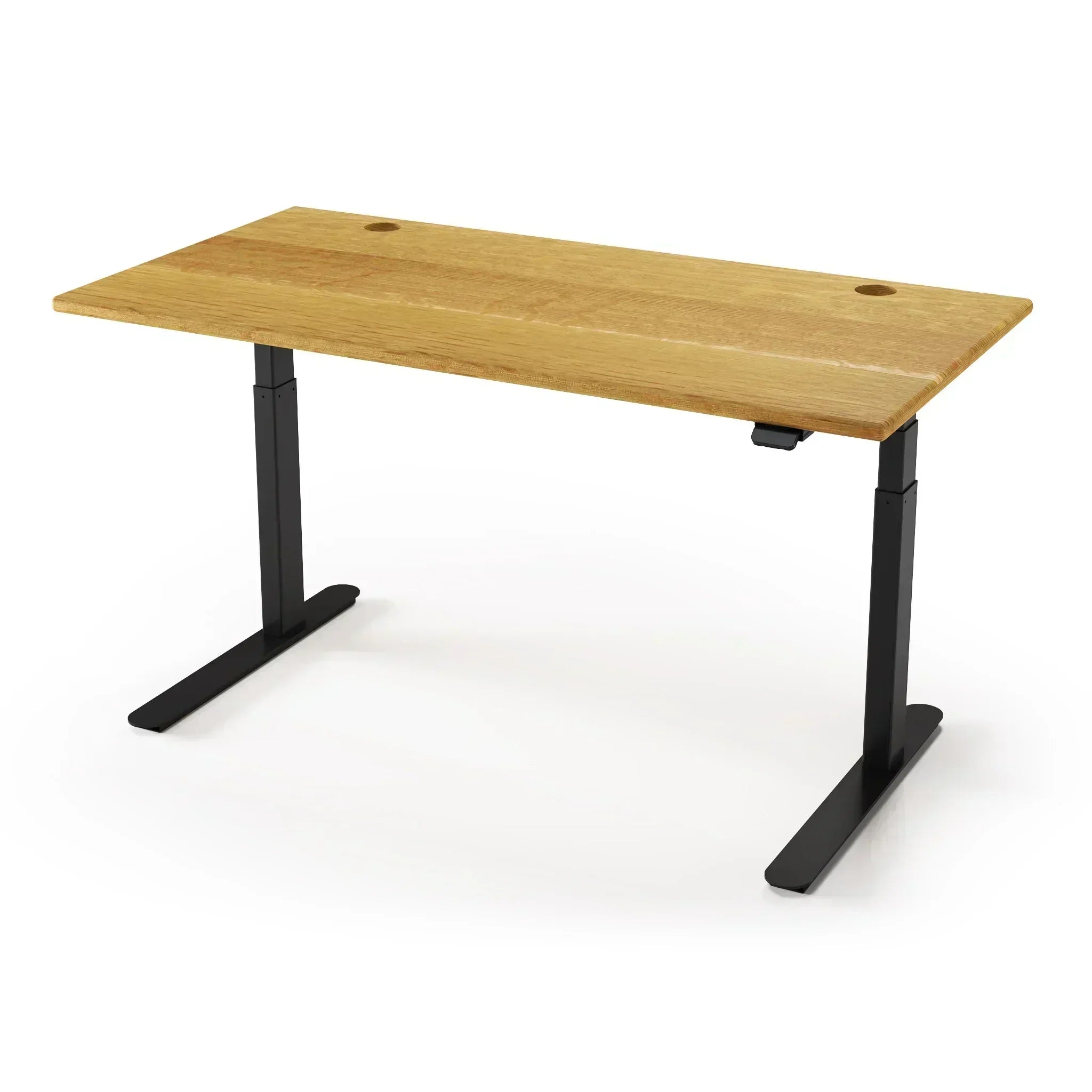 Lander Standing Desk with Solid Wood Desktop