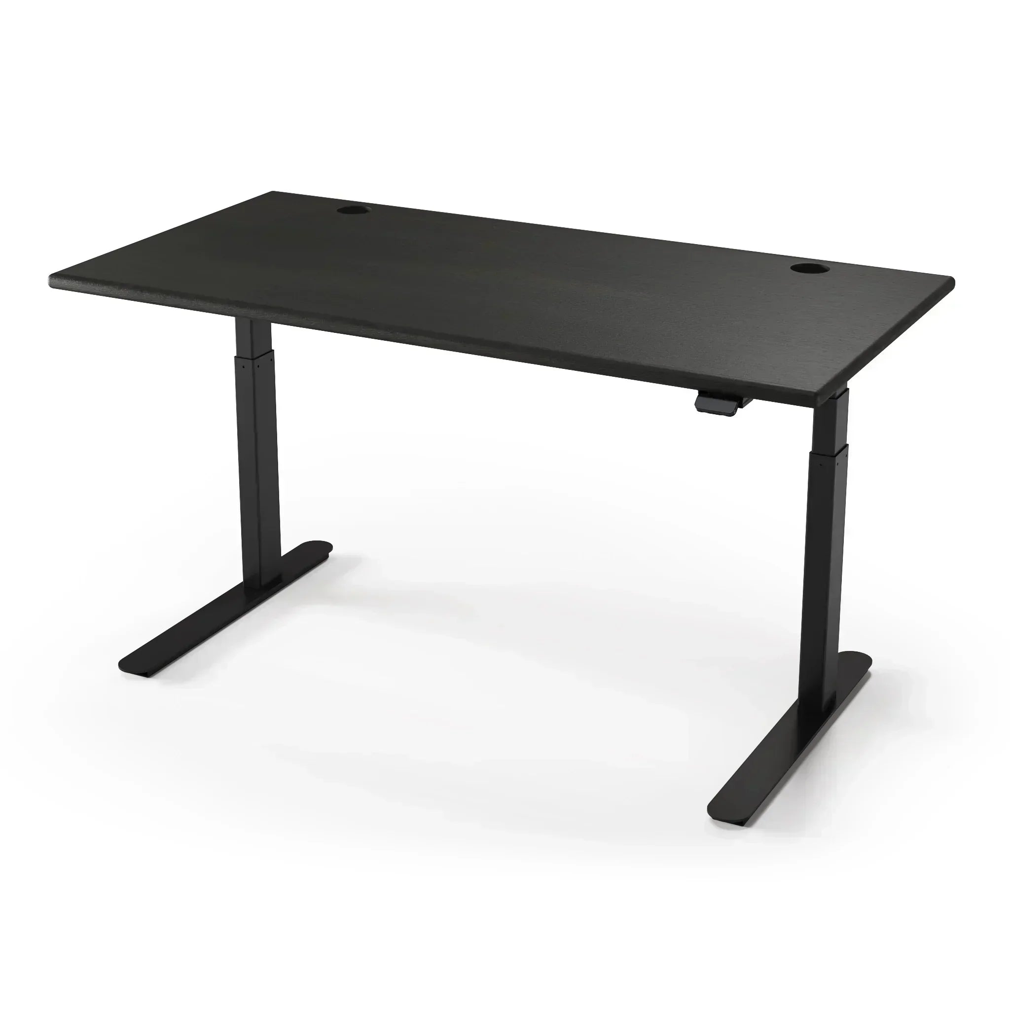Lander Standing Desk with Solid Wood Desktop