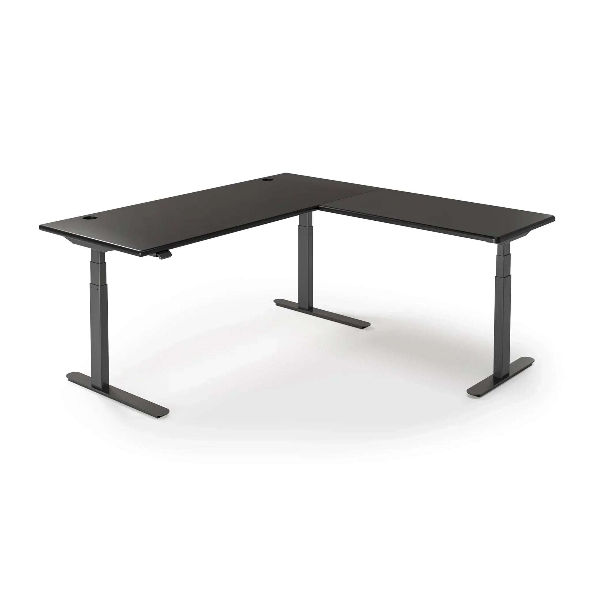 Lander Standing L-Desk in 3D Laminate 30x65 Main