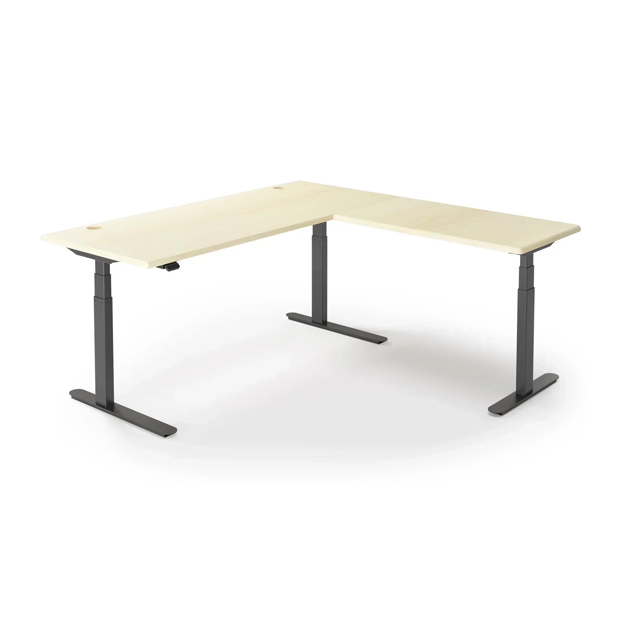 Lander Standing L-Desk in 3D Laminate 30x65 Main