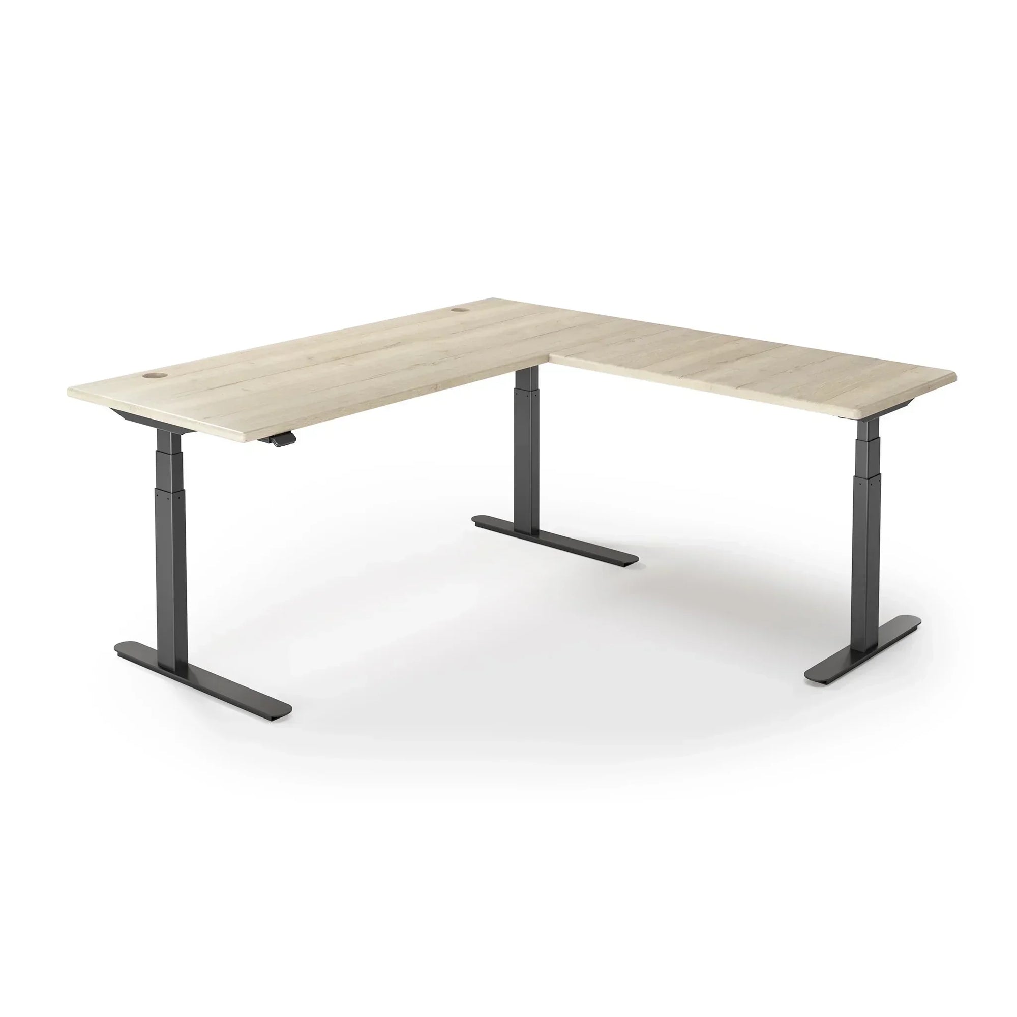Lander Standing L-Desk in 3D Laminate 30x65 Main