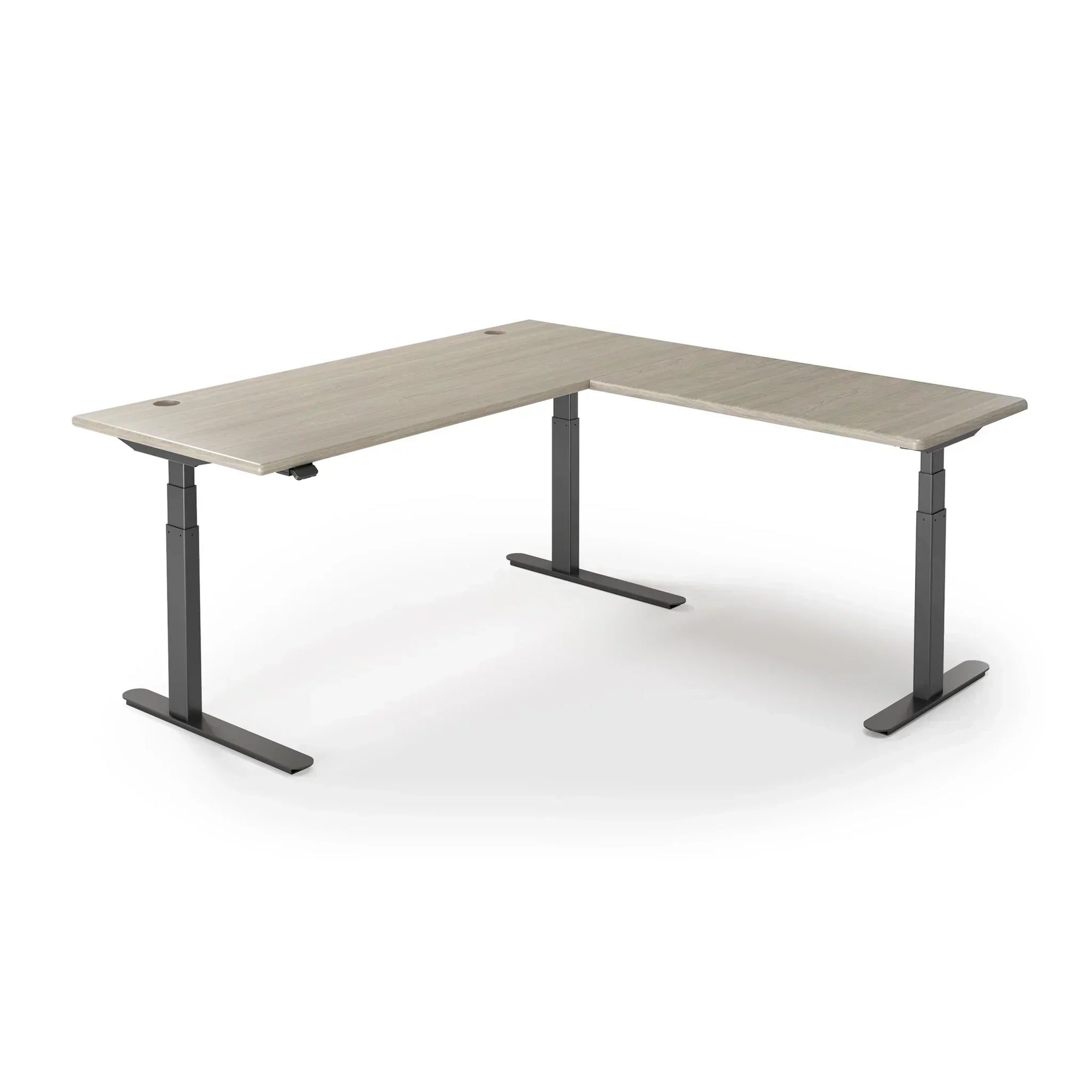 Lander Standing L-Desk in 3D Laminate 30x65 Main