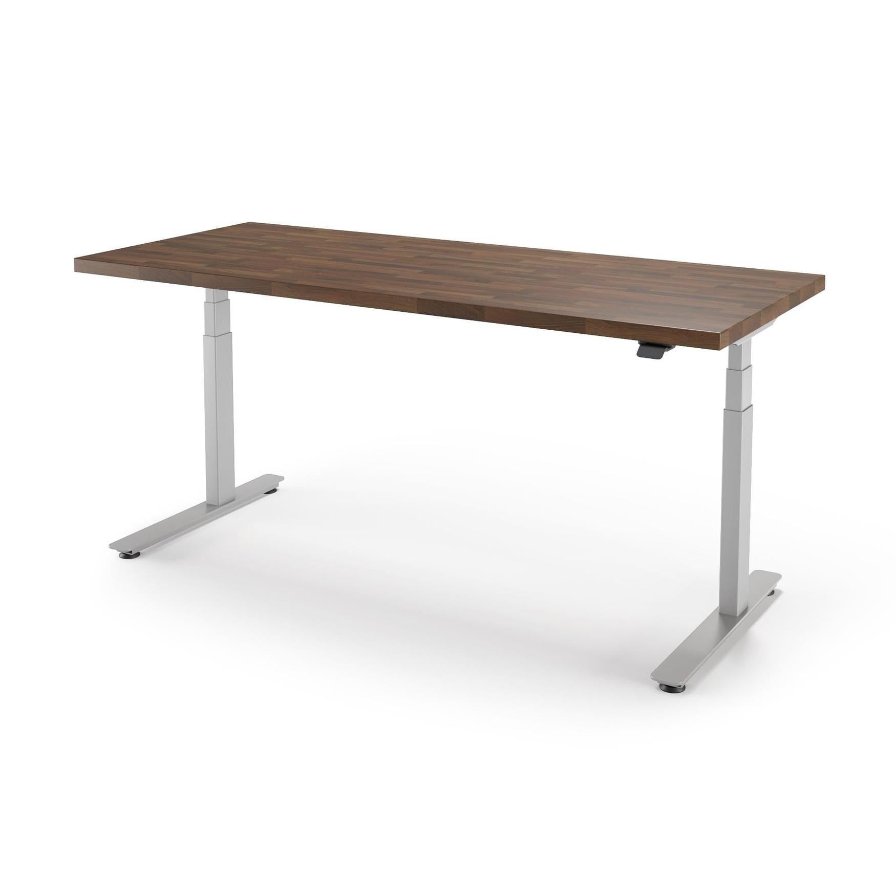 P1 ELITE Standing Desk with Solid Wood Butcher Block Surface 30x77