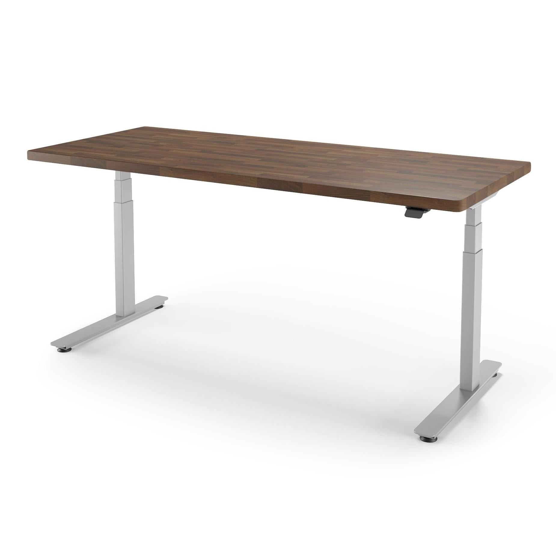 P1 ELITE Standing Desk with Solid Wood Butcher Block Surface 30x77