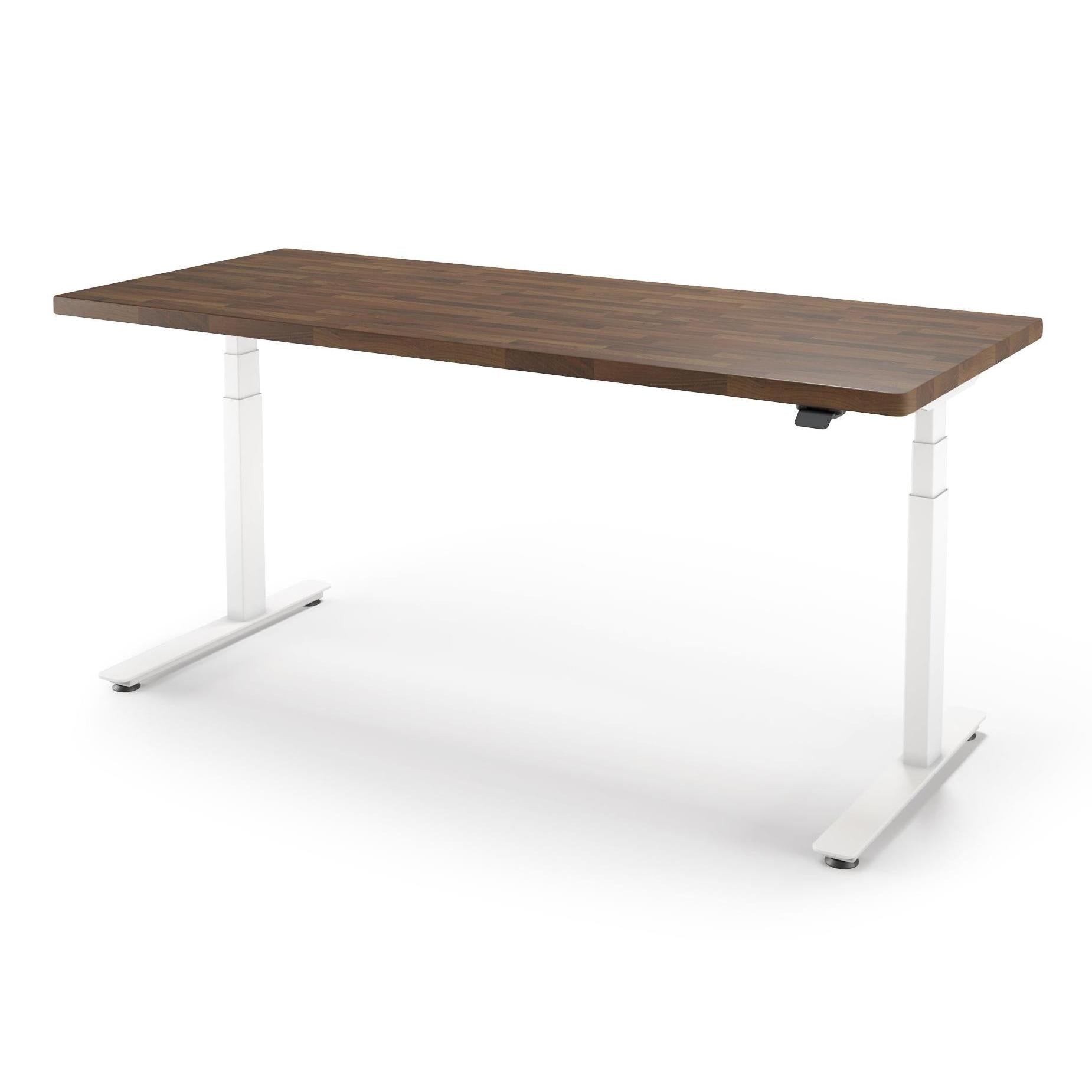 P1 ELITE Standing Desk with Solid Wood Butcher Block Surface 30x77