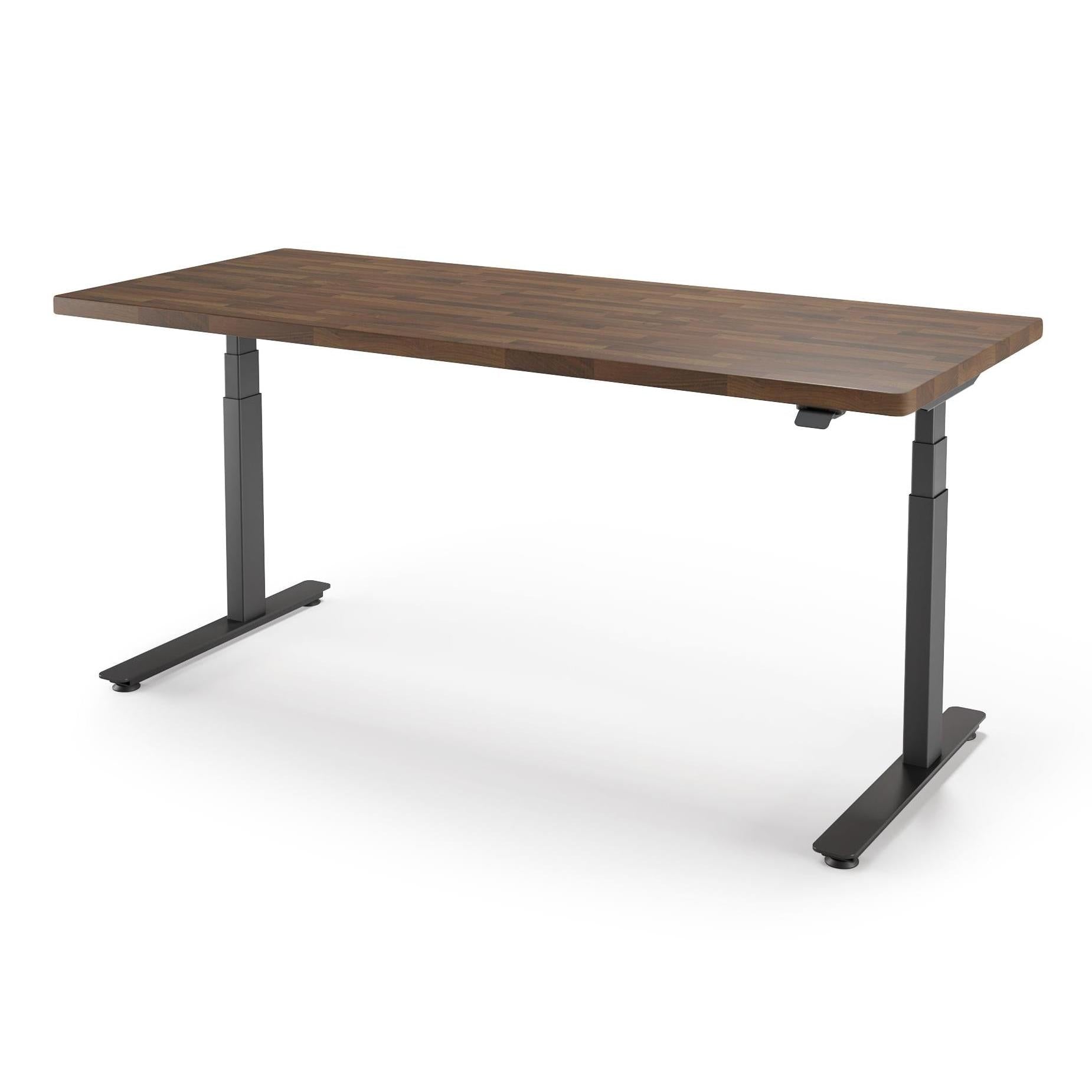 P1 ELITE Standing Desk with Solid Wood Butcher Block Surface 30x77