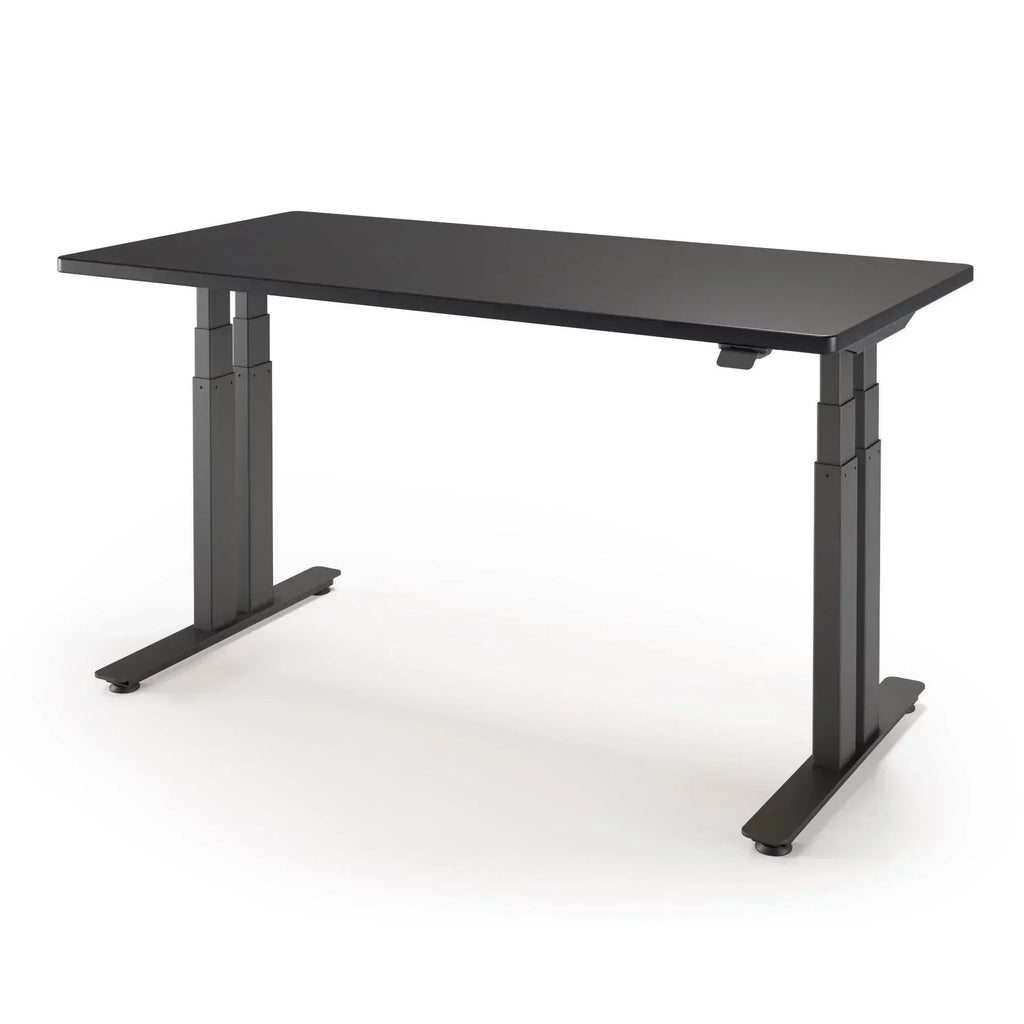 P1 ELITE+ Standing Desk 30x59-Black-With Grommet Holes-Black-iMovR