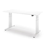P1 ELITE+ Standing Desk 30x59-Designer White-With Grommet Holes-White-iMovR