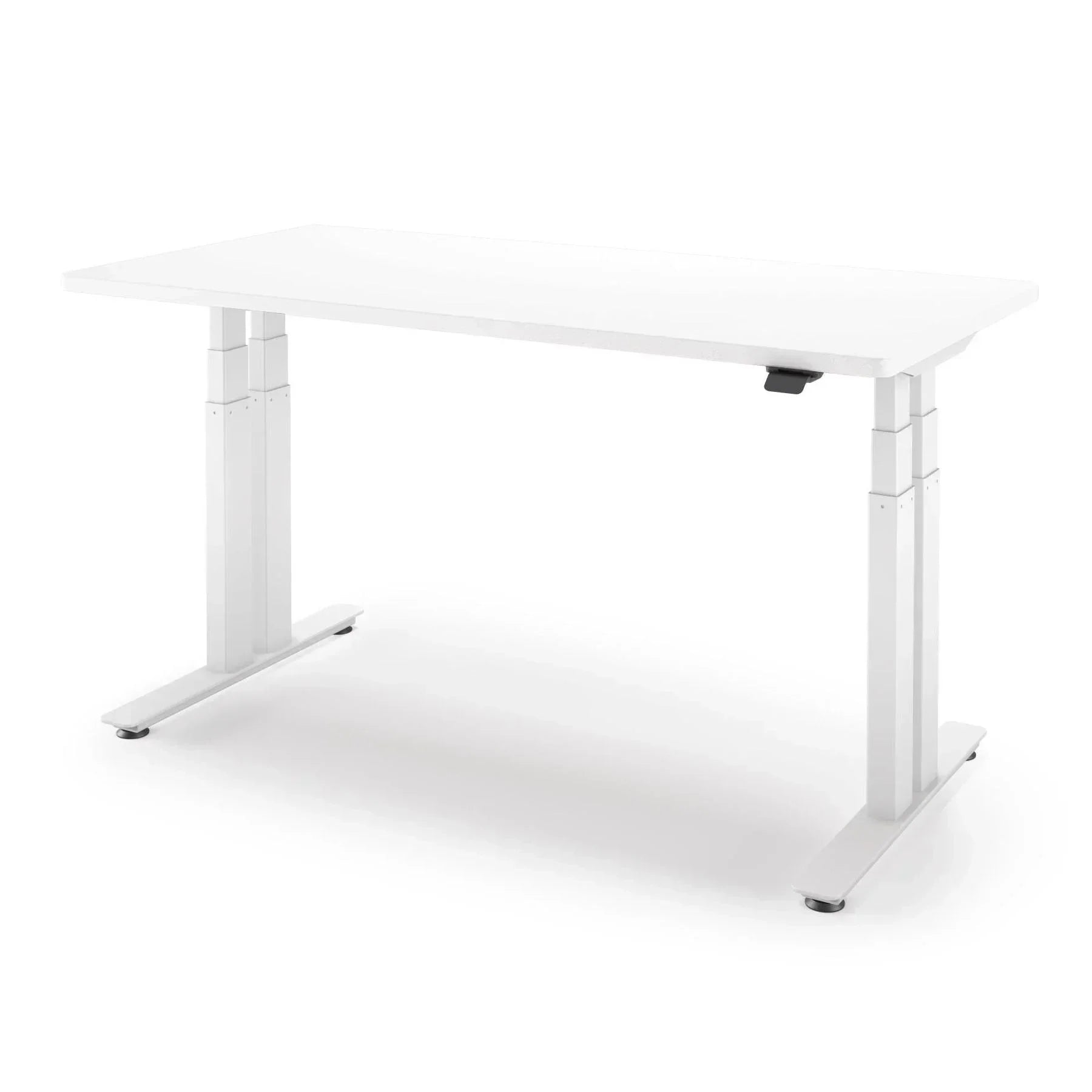 P1 ELITE+ Standing Desk 30x59-Designer White-With Grommet Holes-White-iMovR