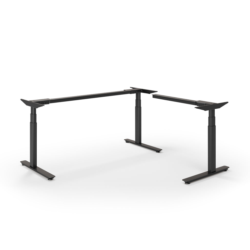 P1 ELITE Standing L-Desk 3 Leg Frame Only DIY