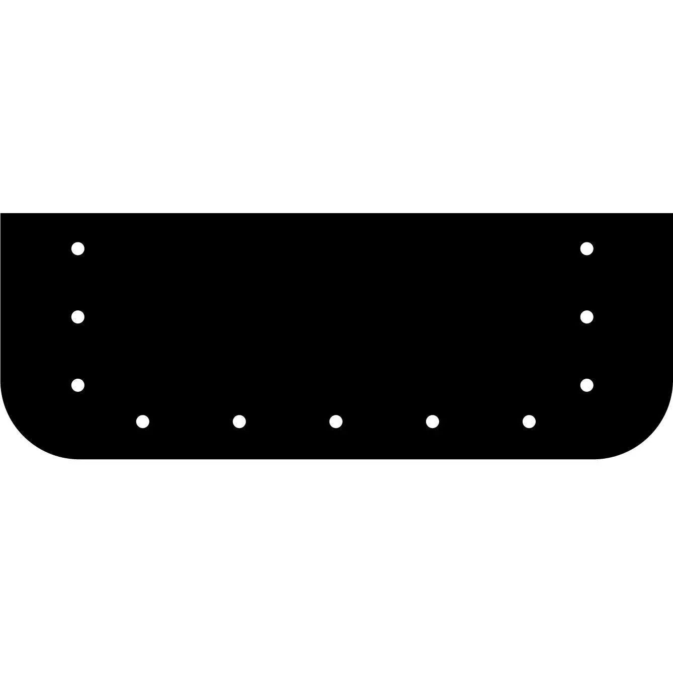 underdesk mounted steel reinforcement plate for heavy duty monitor arms and heavy monitors