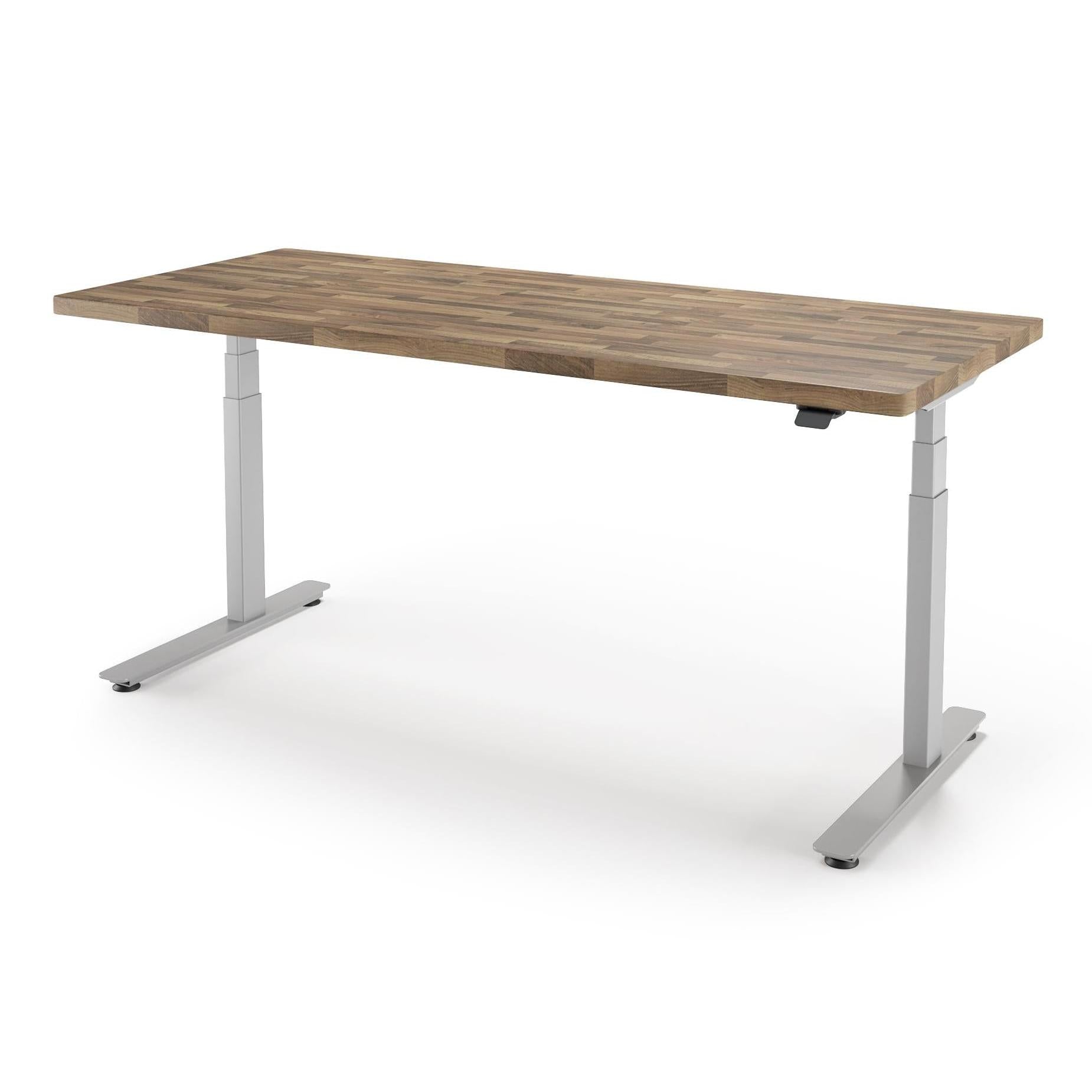 P1 ELITE Standing Desk with Solid Wood Butcher Block Surface 30x77