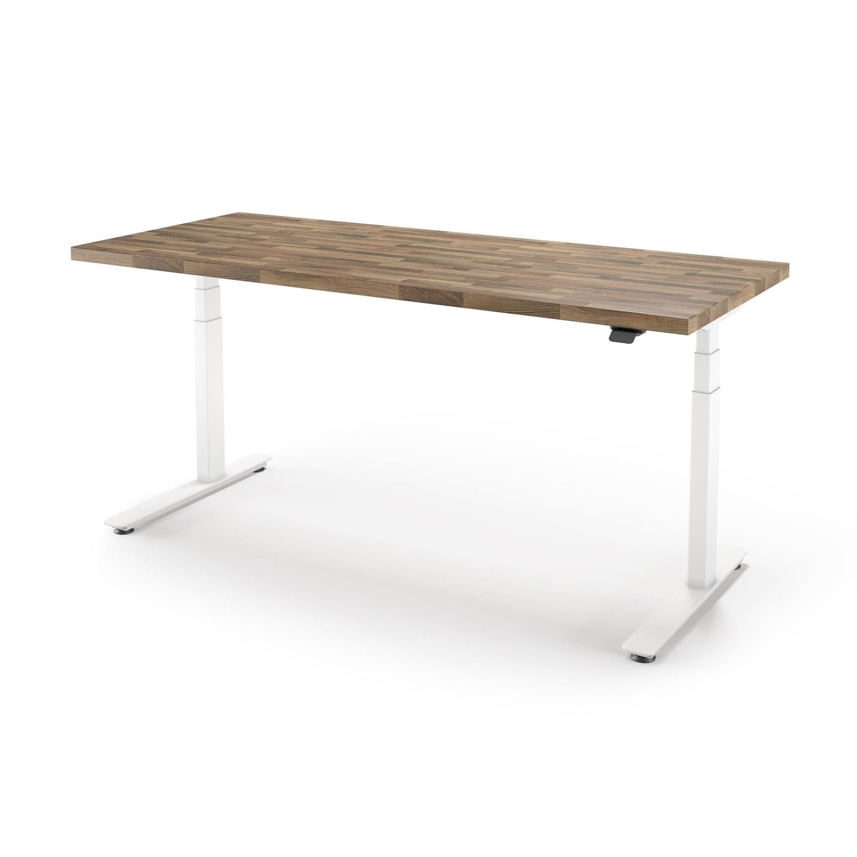 P1 ELITE Standing Desk with Solid Wood Butcher Block Surface 30x77