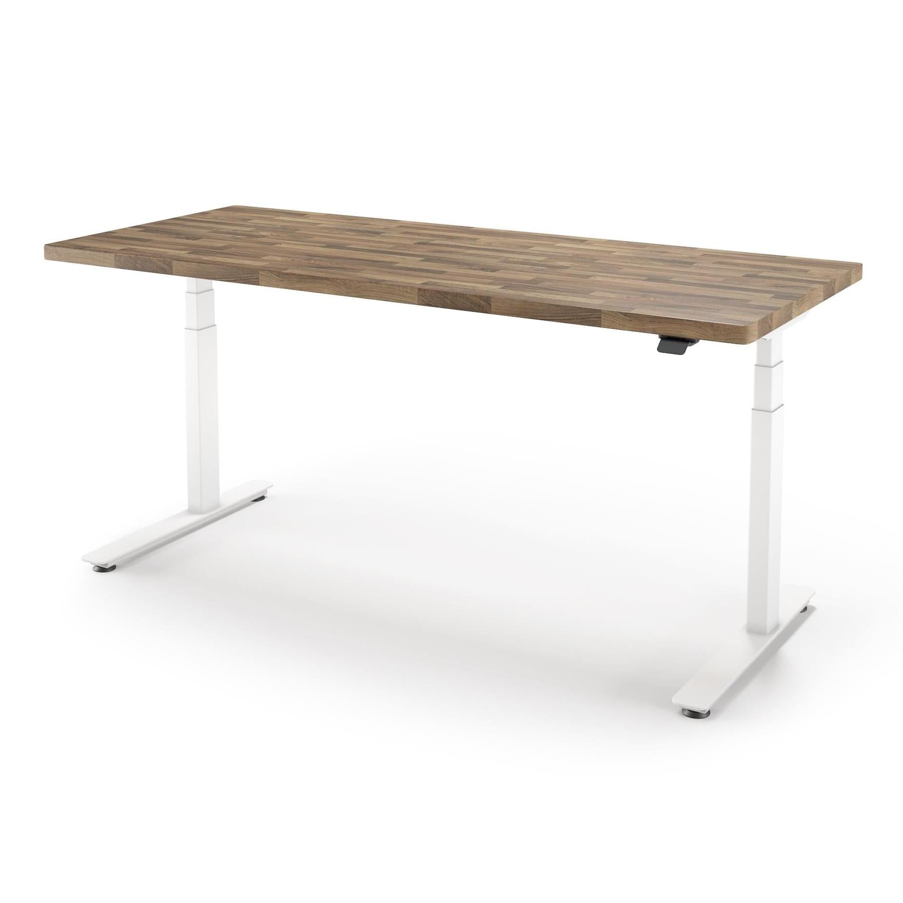 P1 ELITE Standing Desk with Solid Wood Butcher Block Surface 30x77