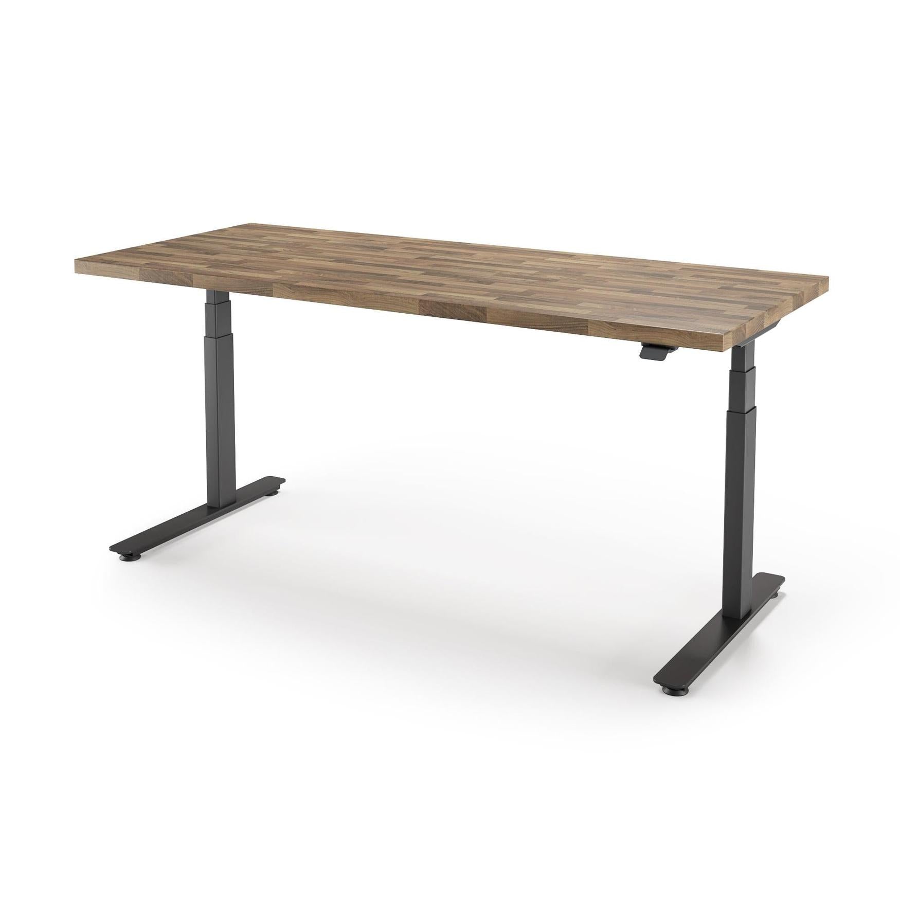 P1 ELITE Standing Desk with Solid Wood Butcher Block Surface 30x77