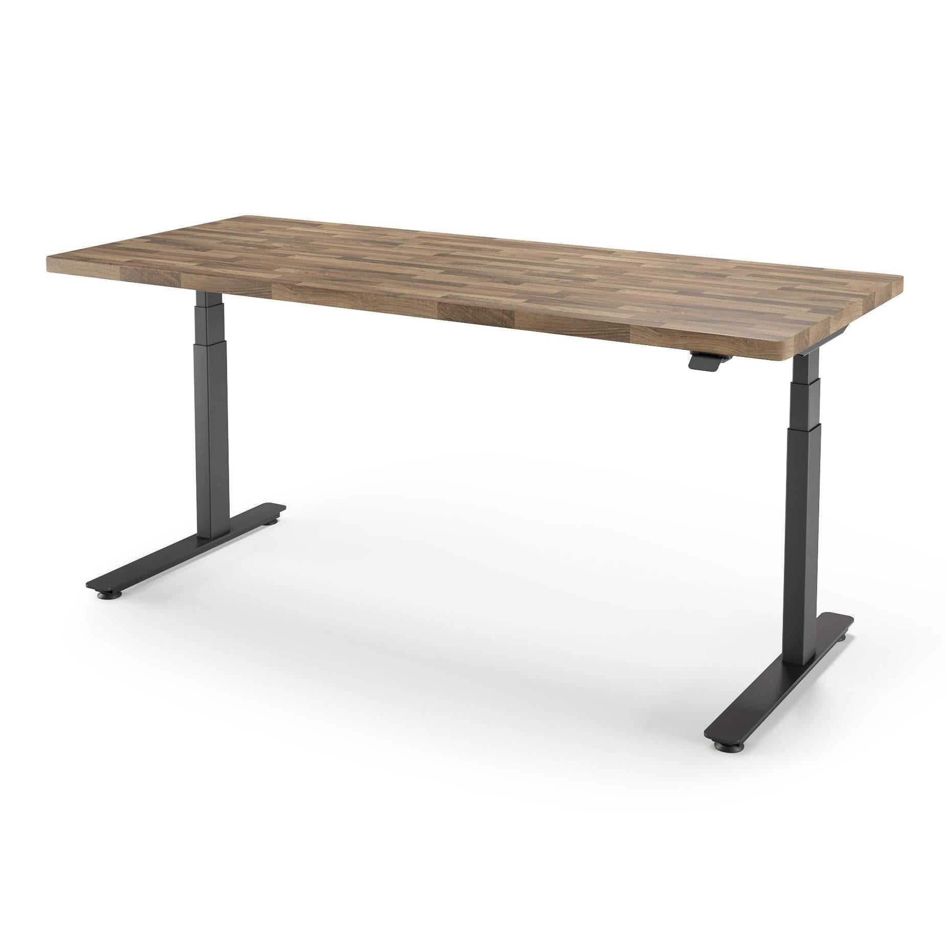 P1 ELITE Standing Desk with Solid Wood Butcher Block Desktop
