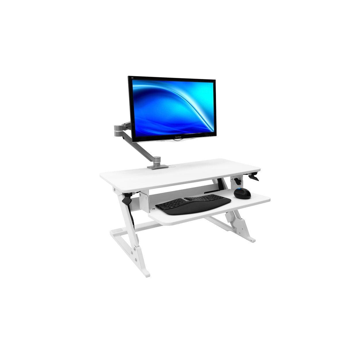 ZipLift+ 35″ Standing Desk Converter - iMovR