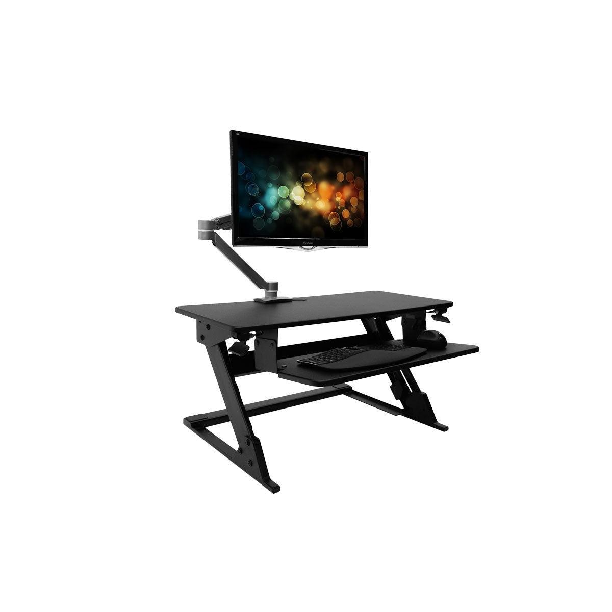 ZipLift+ 35″ Standing Desk Converter - iMovR