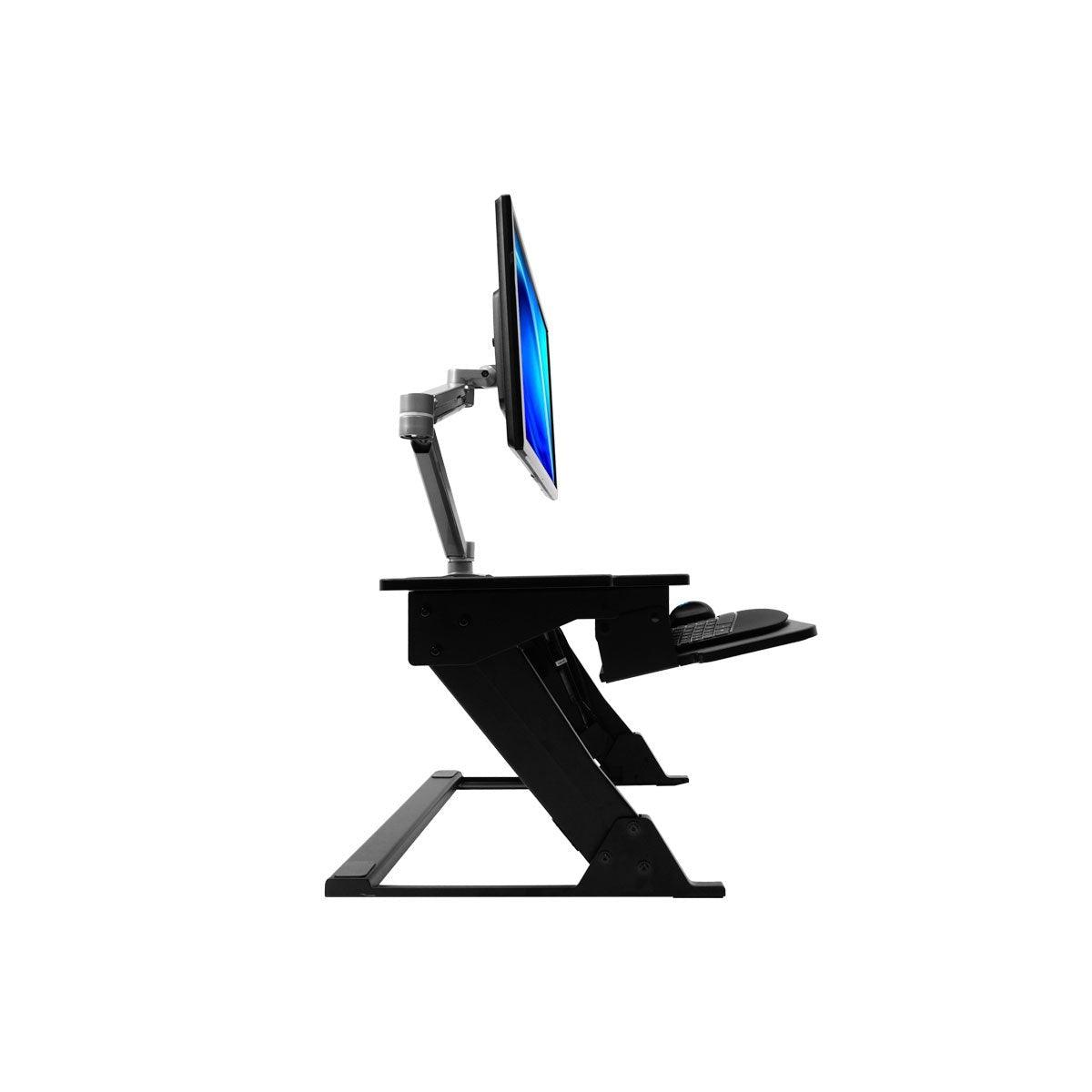 ZipLift+ HD 42" Standing Desk Converter - Side View