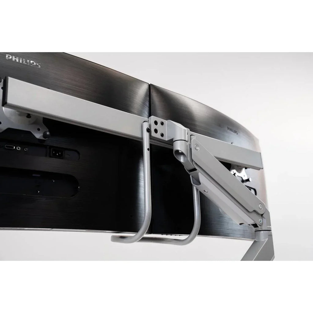 Compact range of ZipView Unison Dual Monitor Arm with Handle