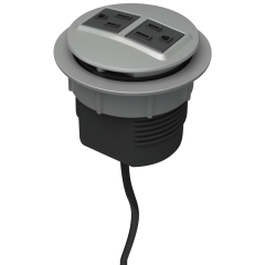 Rondo Grommet-Mounted Power Node (Dual AC Socket)